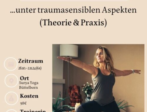 Anti-Stress Yoga unter traumasensiblen Aspekten (Theorie & Praxis, 6x) ab Mo., 28.10.24 mit Angela