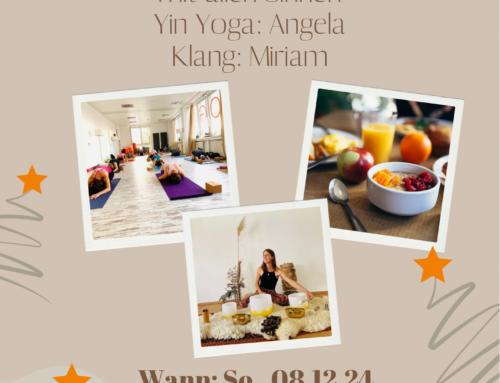 Yin Yoga & Brunch – mit allen Sinnen am So., den 08.12.24 mit Angela (Yin Yoga) & Miriam (Klang)