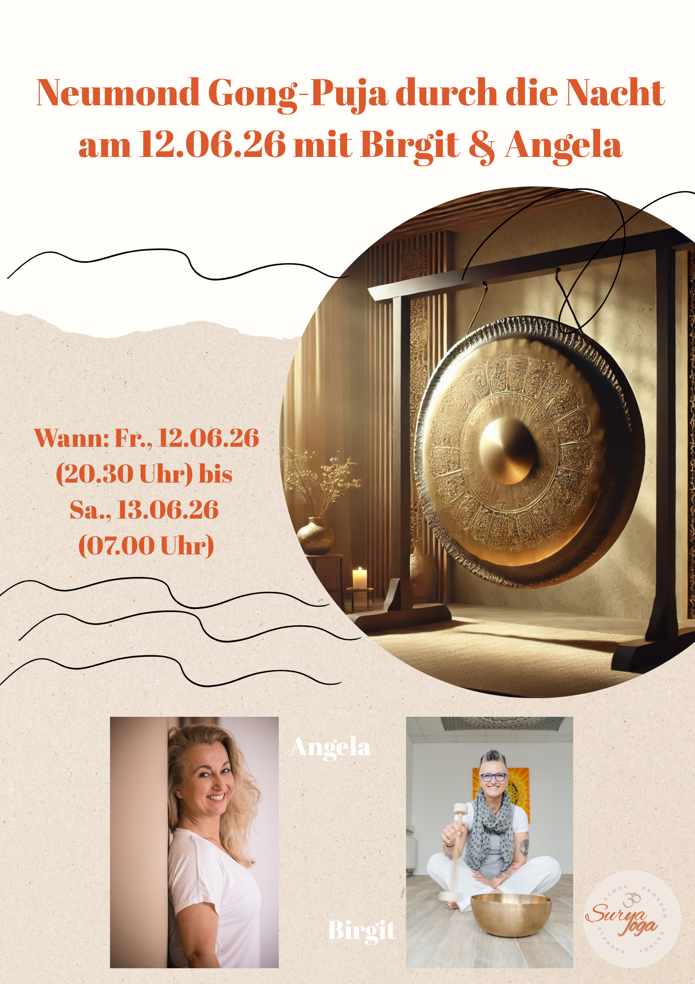 Neumond Gong-Puja durch die Nacht